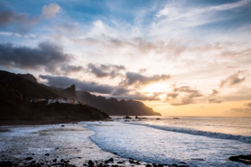 Afbeeldingen van Sunset over ocean Tenerife