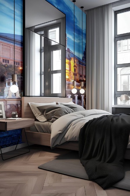 Bild på Palau Nacional situated in Montjuic at night Barcelona