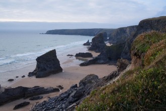 Slika Bedtruthan Steps in Cornwall Sdengland