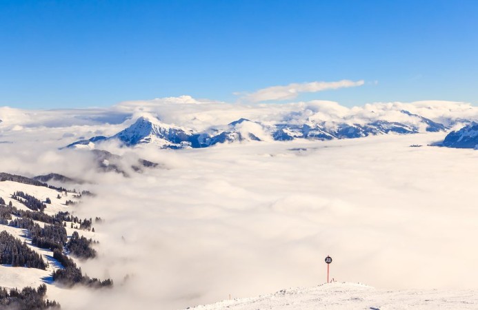 Picture of Mountains with snow in winter Ski resort  Soll Tyrol Austria