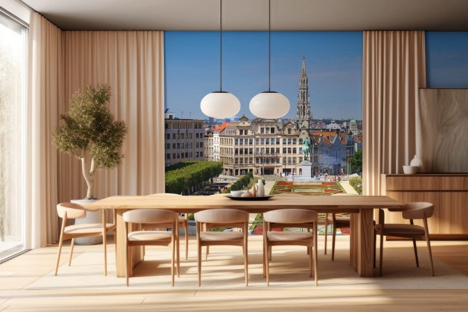 Afbeeldingen van Brussels center on a sunny day