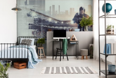 Picture of Hockey players on ice Mixed media