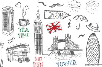 Afbeeldingen van Set of England symbols