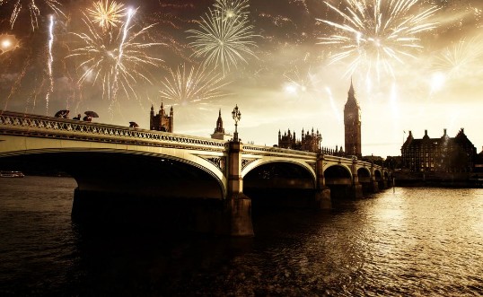 Afbeeldingen van Fireworks over Big Ben