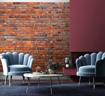 Picture of Strukturierte Backsteinmauer -  Weier Hintergrund