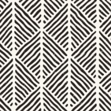 Image de Seamless geometric doodle lines pattern in black and white Adstract hand drawn retro texture