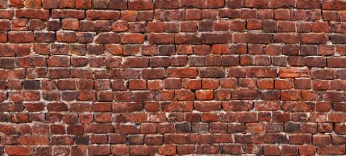 Image de Vintage masonry red brick wall background for design