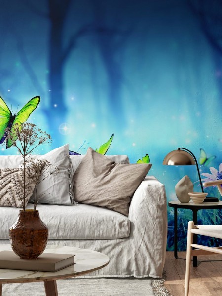 Afbeeldingen van Fairy Butterflies In Mystic Forest