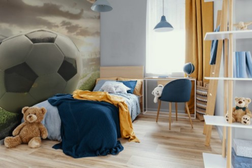 Afbeeldingen van Sport Soccer ball on stadium Football poster