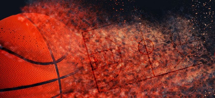 Basketball banner background photowallpaper Scandiwall