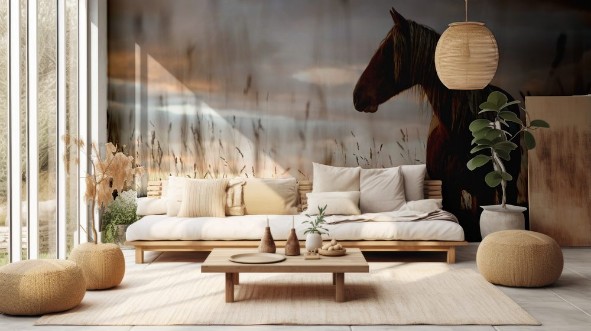 Afbeeldingen van Mustang in a Meadow