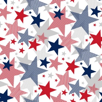 Picture of United States national symbol stars seamless pattern