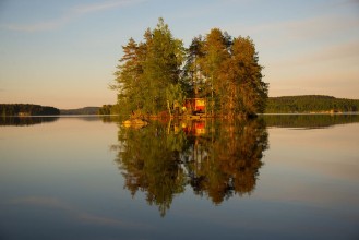 Picture of Sunset reflection