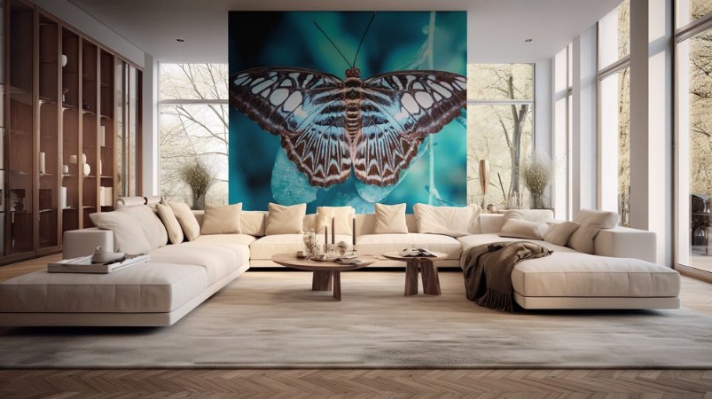 Afbeeldingen van Closeup  beautiful butterfly   flower in the garden