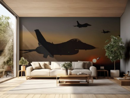 Afbeeldingen van Avion de chasse - guerre - avion - escadrille - F16 -combat arien - militaire - opration - amricain