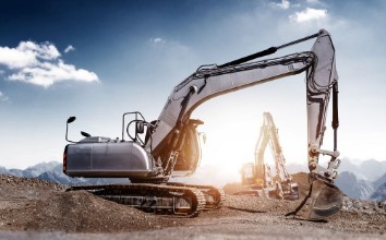 Bild von Excavators at work