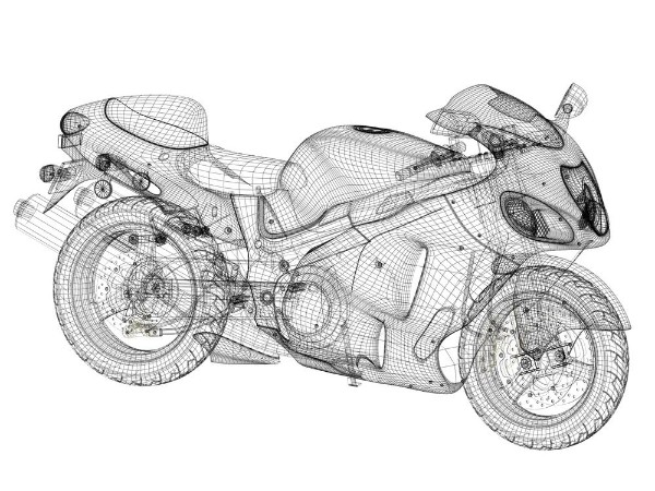 Image de Moto wireframe