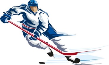 Ritratt ta’ Hockey player skating