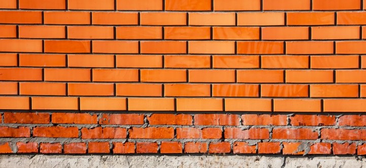 Afbeeldingen van Red brick wall in the house as a background