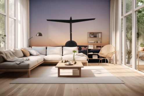 Picture of C17 tail silhouette