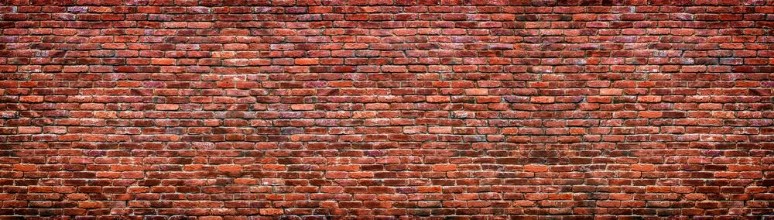 Pilt Old brick wall background Panoramic texture of red stone
