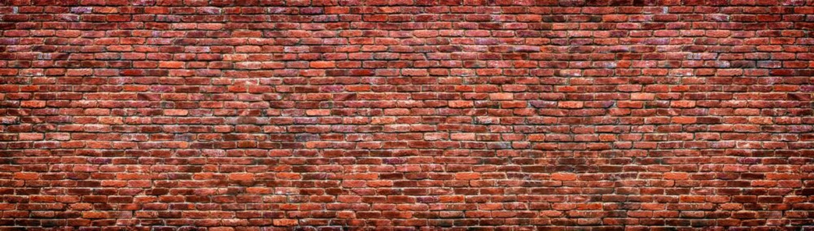 Image de Old brick wall background Panoramic texture of red stone