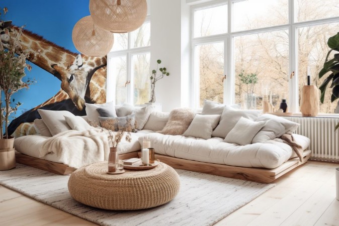 Picture of Zwei Giraffenbullen giraffa camelopardalis kmpfen im Kgalagadi Nationalpark in Sdafrika