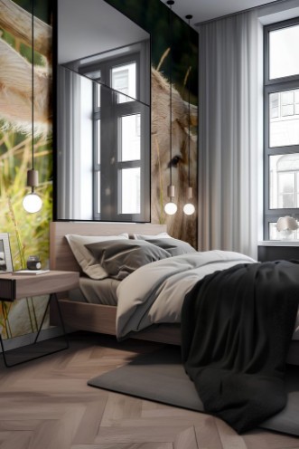 Afbeeldingen van Cow resting in the countryside