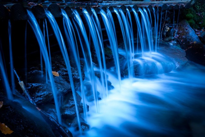 Picture of Nice waterfall on mountain stream