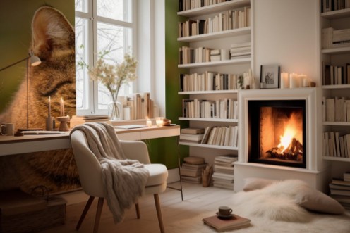 Bild på Portrait of a tabby cat