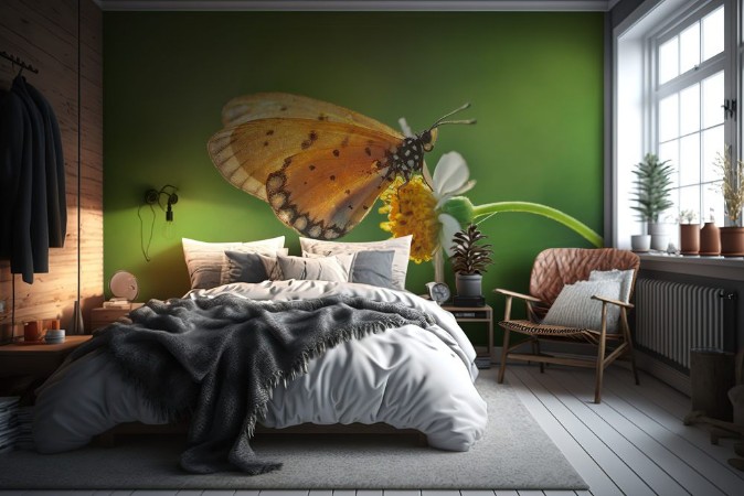 Picture of Sommerfugl på mælkebøtte