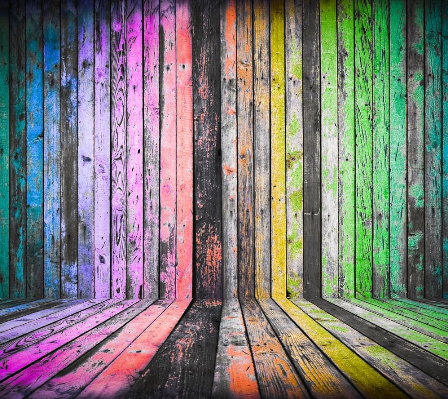 Picture of Olorful wooden background