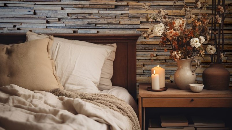 Picture of Wooden wall strips background