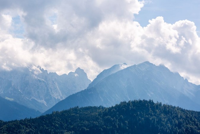 Picture of Beautiful landscape with mountains and cloudy sky in Germany