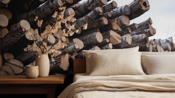 Image de Stack of wood  Different wood raw