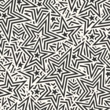 Image de Pattern with stars Seamless geometric vector background