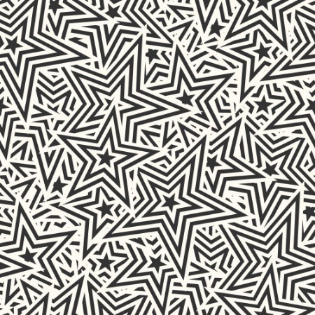Bild på Pattern with stars Seamless geometric vector background