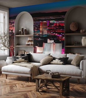 Afbeeldingen van Las Vegas skyline panorama at night