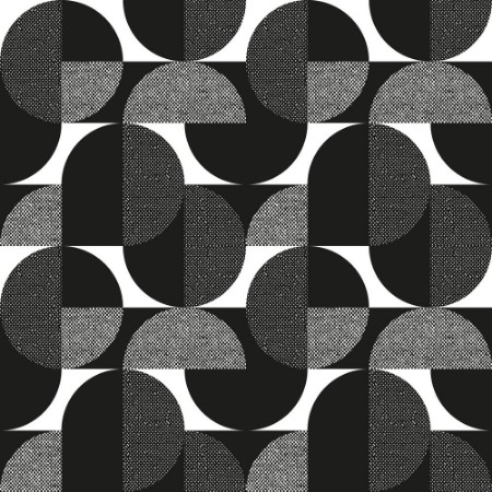 Image de Black and white geometric modern seamless pattern