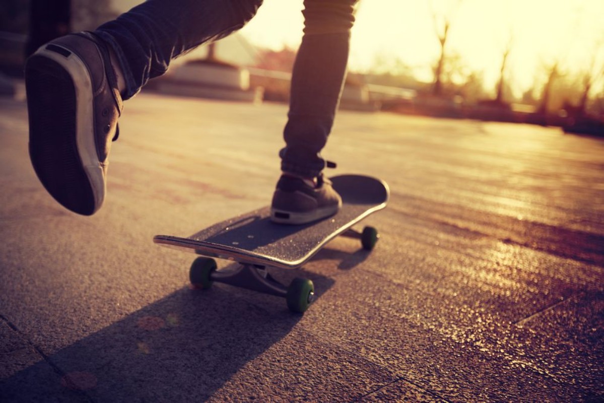 Image de Skater au lever du soleil