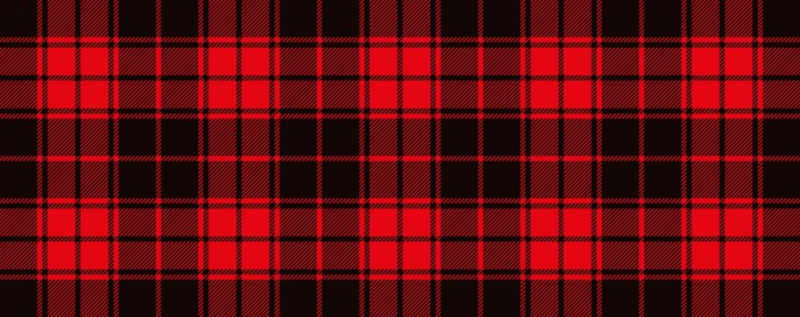 Bild på Red lumberjack style Vector gingham and bluffalo check line pattern Checkered picnic cooking table cloth Texture from rhombus squares for plaid tablecloths Flat tartan checker print 