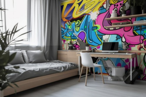 Picture of Graffiti Urban Art Vector Background