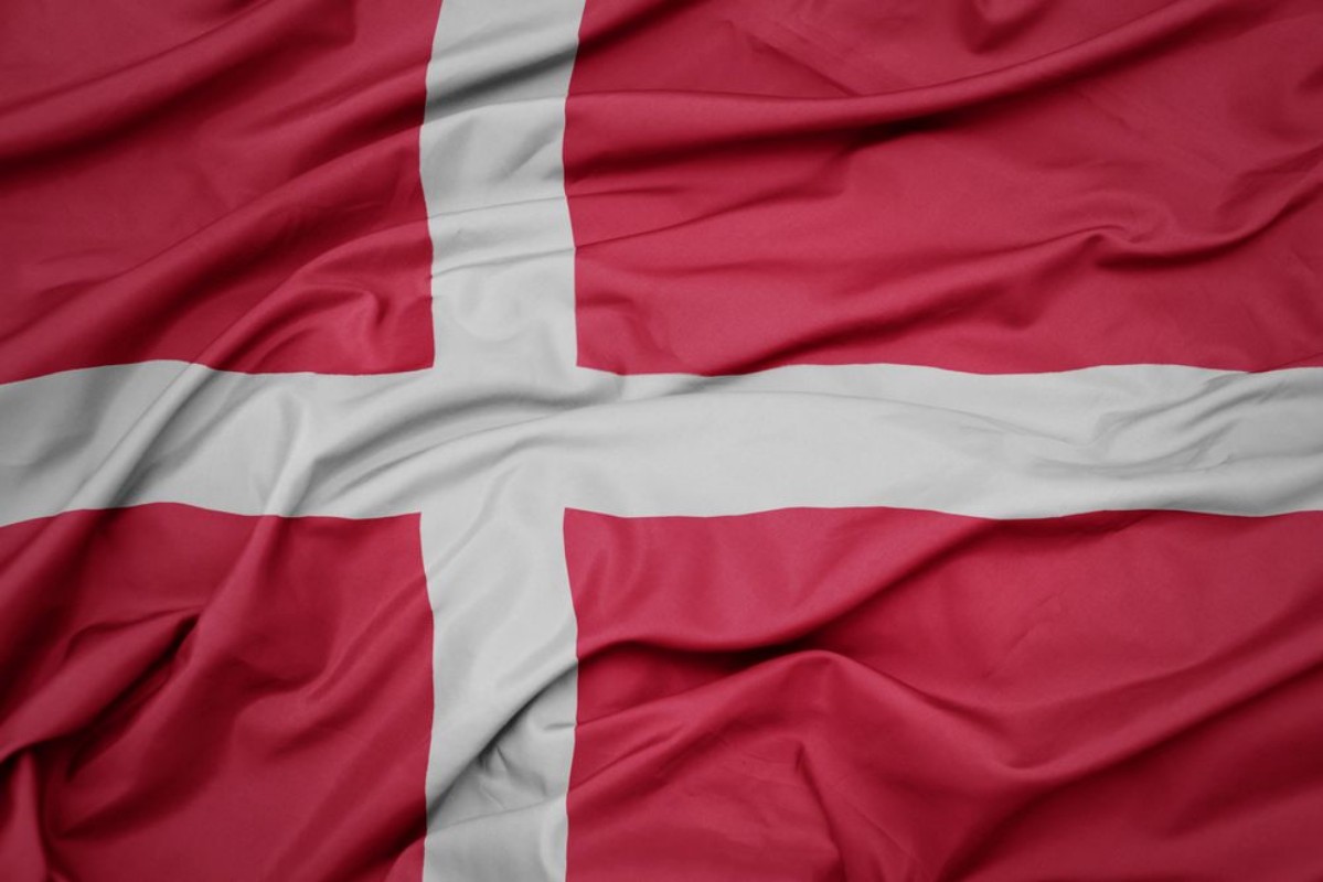 Image de Waving colorful national flag of denmark