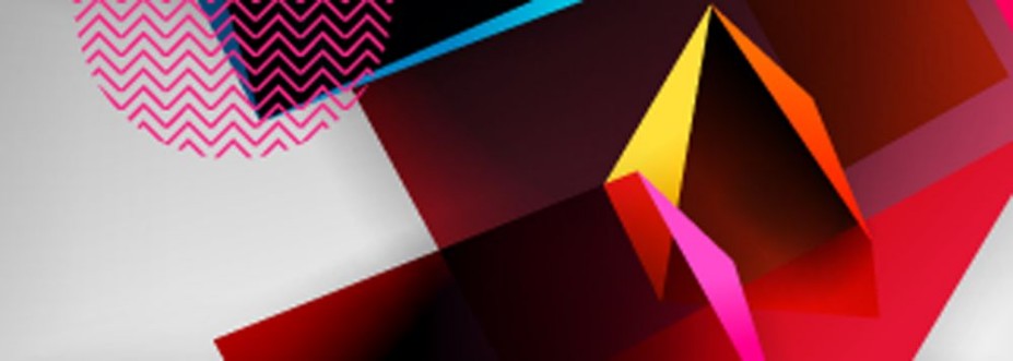 Picture of Low poly 3d geometric shapes minimal abstract background Vector illustrations for covers banners flyers and posters and other