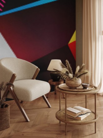 Picture of Low poly 3d geometric shapes minimal abstract background Vector illustrations for covers banners flyers and posters and other