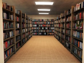 Picture of Bookshelf in library