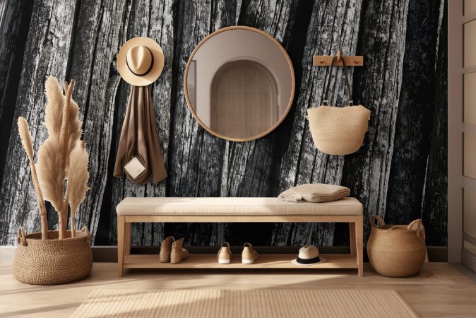 Picture of Vecchi pali della vigna tronchi texture