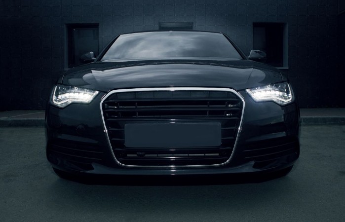 Picture of Black powerful sports car