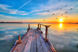 Afbeeldingen van Lake Sunrise