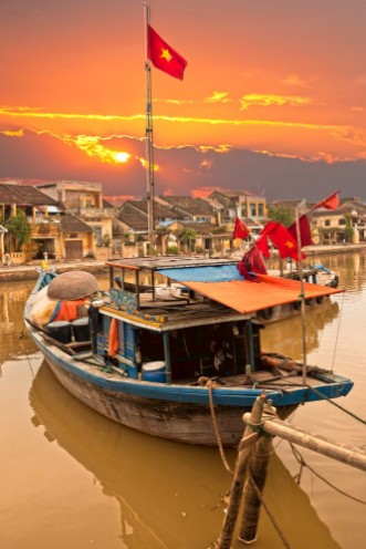Afbeeldingen van View on the old town of Hoi An Vietnam
